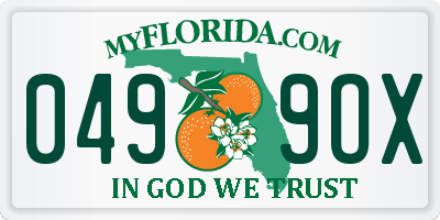 FL license plate 0499OX