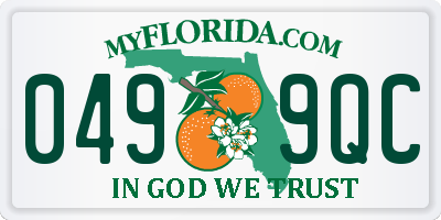 FL license plate 0499QC