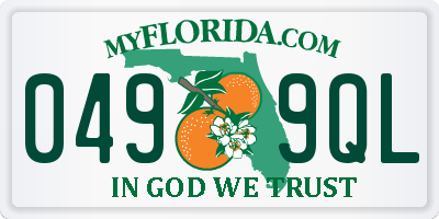 FL license plate 0499QL