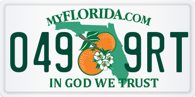 FL license plate 0499RT
