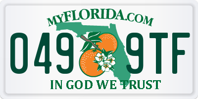FL license plate 0499TF
