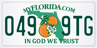 FL license plate 0499TG