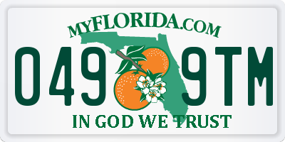 FL license plate 0499TM