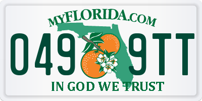 FL license plate 0499TT