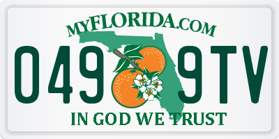 FL license plate 0499TV