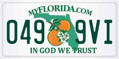 FL license plate 0499VI