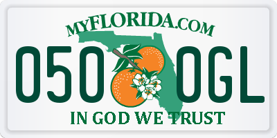 FL license plate 0500GL