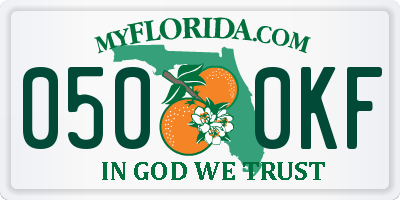 FL license plate 0500KF