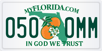 FL license plate 0500MM