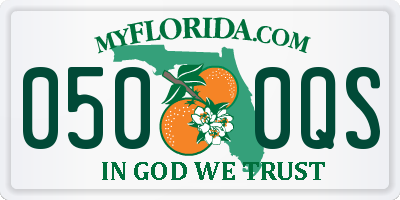 FL license plate 0500QS