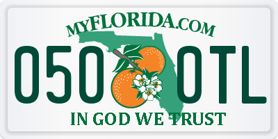 FL license plate 0500TL