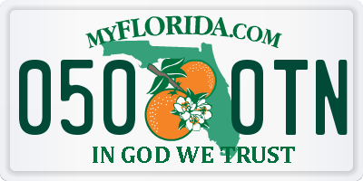 FL license plate 0500TN