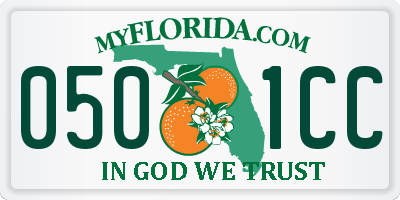 FL license plate 0501CC