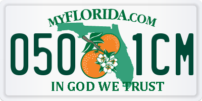 FL license plate 0501CM