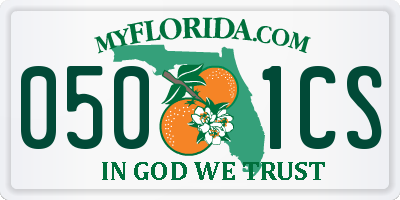 FL license plate 0501CS