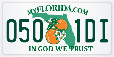 FL license plate 0501DI