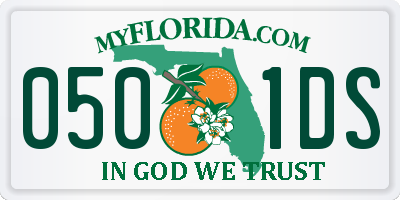 FL license plate 0501DS