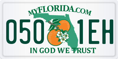 FL license plate 0501EH