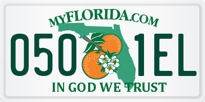 FL license plate 0501EL