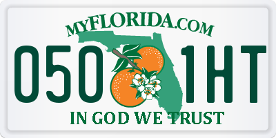 FL license plate 0501HT