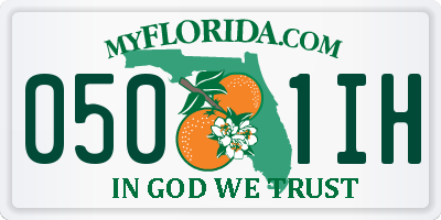 FL license plate 0501IH