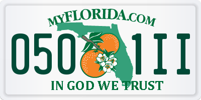 FL license plate 0501II