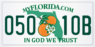 FL license plate 0501OB