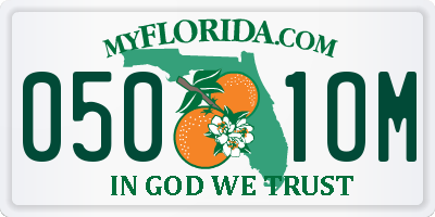 FL license plate 0501OM