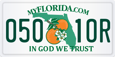 FL license plate 0501OR