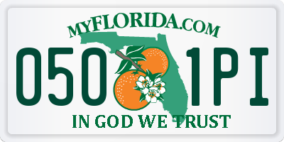 FL license plate 0501PI