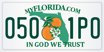 FL license plate 0501PO