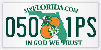 FL license plate 0501PS