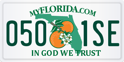 FL license plate 0501SE