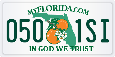 FL license plate 0501SI
