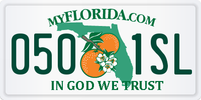 FL license plate 0501SL