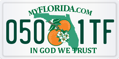 FL license plate 0501TF