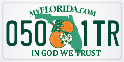 FL license plate 0501TR