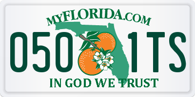FL license plate 0501TS
