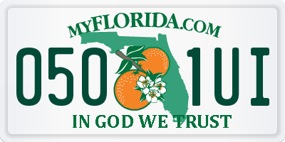 FL license plate 0501UI