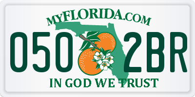 FL license plate 0502BR