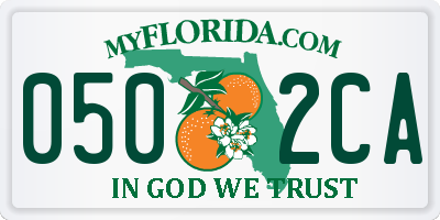 FL license plate 0502CA