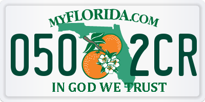 FL license plate 0502CR