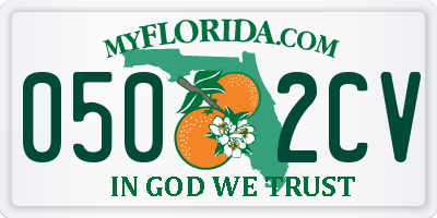 FL license plate 0502CV