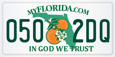 FL license plate 0502DQ