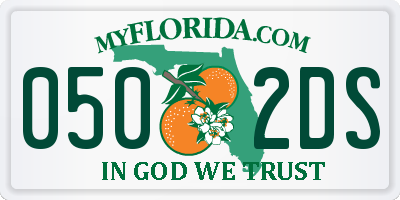 FL license plate 0502DS