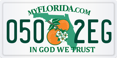 FL license plate 0502EG
