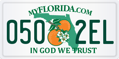 FL license plate 0502EL