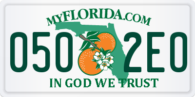 FL license plate 0502EO