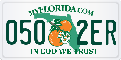 FL license plate 0502ER