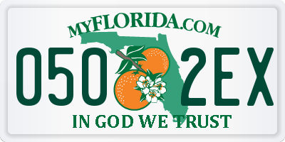 FL license plate 0502EX